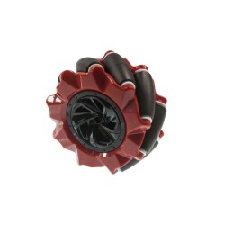 80mm Red Omni Mecanum Wheel - Right
