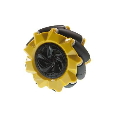 80mm Sarı Omni Mecanum Tekerlek - Sol - 1