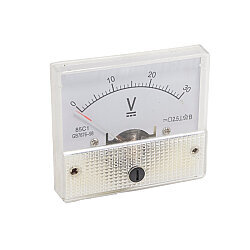 85C1 DC 0-30V Analog Panel Type Voltmeter - 1