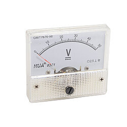 85C1 DC 0-50V Analog Panel Tip Voltmetre - 1
