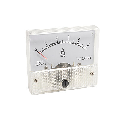 85C1 DC 0-5A Analog Panel Type Ammeter - 1