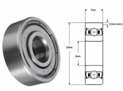 8mm Rulman 608zz - 3