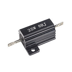 8R 25W 5% Aluminum Resistor - Black - 1