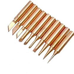 900M-T 10-Piece Soldering Iron Tip Set - Copper