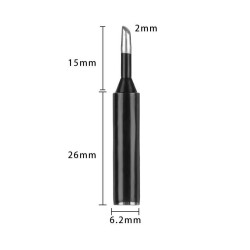 900M-T-2C Soldering Iron Tip - Black - 2