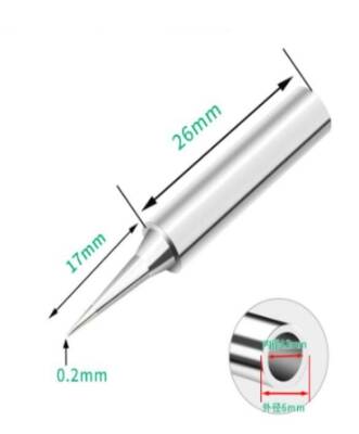 900M-T-I Soldering Iron Tip - Silver - 2