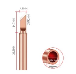 900M-T-K Soldering Iron Tip - Copper - 2
