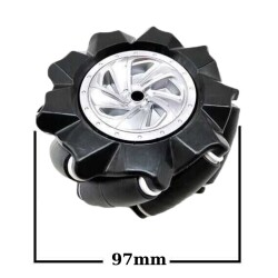 97mm Omni Mecanum Wheel - Right - 3