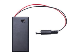 9V Battery Holder - With Box and Key