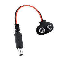 9V Jacklı Pil Soketi - T-Tip - 1