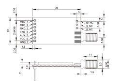 A39C-T900A22D1a 850~931MHz 5km Lora Transceiver Module - 2