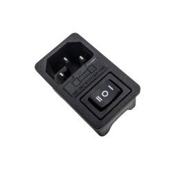 AC-01 Male Power Socket On-Off-On Switch