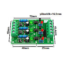 AC 220V 3-Channel Optocoupler Isolation Module - 3