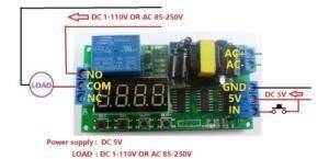 AC 220V Zaman Ayarlı Röle Modülü PLC Uyumlu IO23B0 - 5