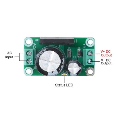 AC/DC 0-20V 8A 4700UF/35V Rectifier Power Filter - 2