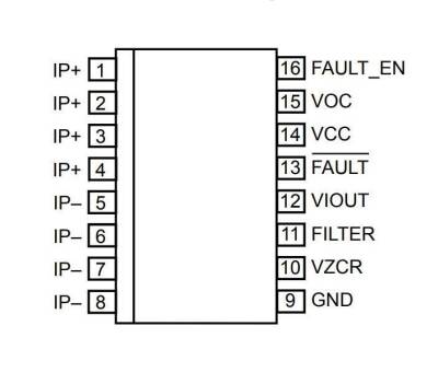 ACS710 25A SOIC-Wide-16 Smd Current Sensor Integrated - 2