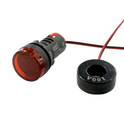 AD136-22DSA-K 100A Ammeter - Red