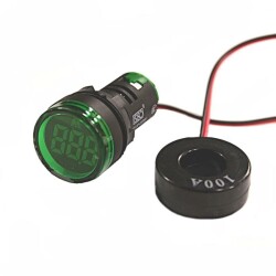 AD136-22DSA-Y 100A Ammeter - Green