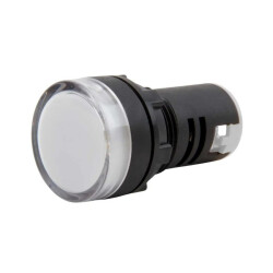 AD16-22DS 12-48V AC/DC Signal Lamp - White