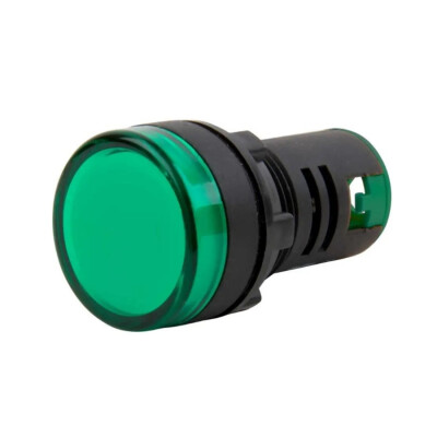 AD16-22DS 12-24V AC/DC Sinyal Lambası - Yeşil - 1