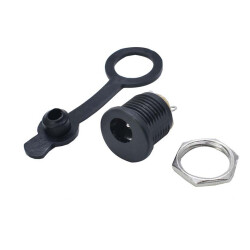 Adapter Plug Chassis Round 2.1mm - Waterproof Cover