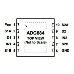 ADG884BRMZ MSOP-10 Smd Switch Entegresi - 2