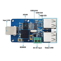 ADUM3160 2500V 4-Port USB 2.0 Isolator Module - 3