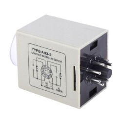 AH3-2 AC 220V Gecikmeli DPDT Dijital Zaman Rölesi - 60S - 3