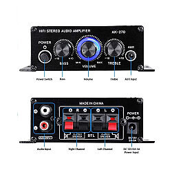 AK-270 2x200W Mini 2-Channel Stereo Amplifier Module - 3