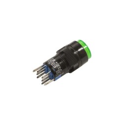 AL6Y-A 16mm 5V Yeşil Anahtarlı Buton - 2