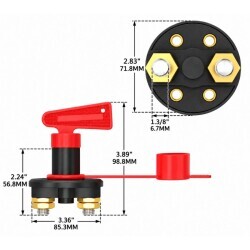 ASW-A01 100A ON-OFF Akü Devre Kesici Anahtarı - 2