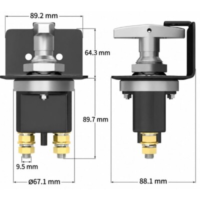 ASW-A808 500A ON-OFF Akü Devre Kesici Anahtarı - 2