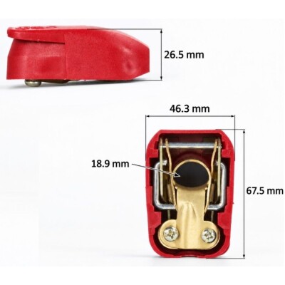 ASW-A901/A902 Battery Terminal Quick-Disconnect Switch - Red/Blue - 3