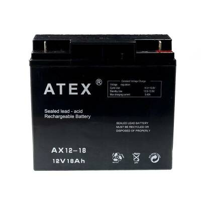 Atex 12V 18Ah Akü - 1