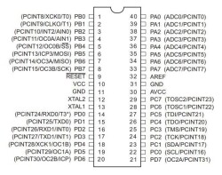 ATMEGA164PA-PU DIP-40 20MHz Microcontroller - 2