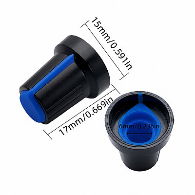 B14 Potentiometer Cap - Blue - 2