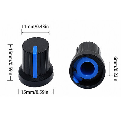 B54 Potentiometer Cap - Blue - 2