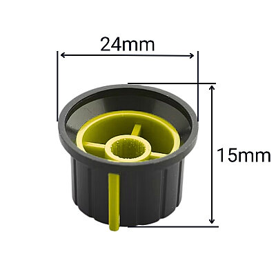 B55 Potansiyometre Başlığı - Sarı - 2