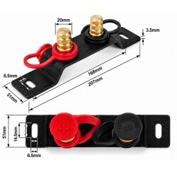 BCP-1K M10 3/8″ Battery Terminal - With Mounting Bracket - 2