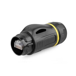 BD-24-C/RJ45/015/PE-42-001A Waterproof Ethernet Connector - Male