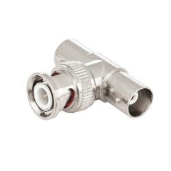 BNC Male to Female Female T Connector