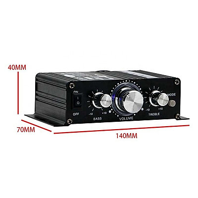 BT-888 2x200W HiFi 2 Kanal Bluetooth Amfi Modülü - 3