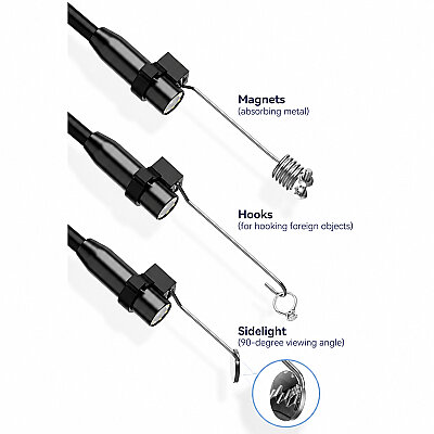 C43 4.3" Ekranlı 1080P 8mm Yılan Kamera Endüstriyel Endoskop  - 5m Kablolu - 3
