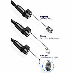C43 4.3" Screen 1080P 8mm Snake Camera Industrial Endoscope - 10m Cable - 3