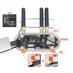 Case Compatible with T-Embed CC1101 Plus - Transparent - 3