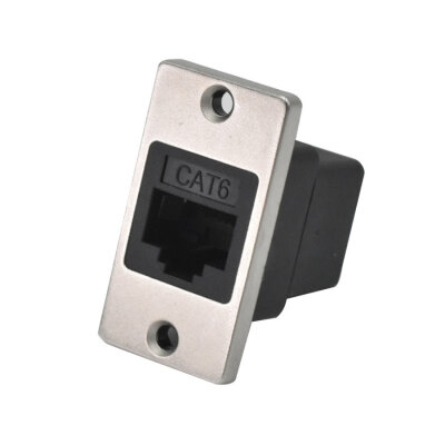 CAT6 RJ45 Dişi Panel Tipi Konnektör - SCAT6-C - 1