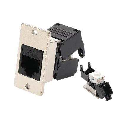 CAT6 RJ45 Female Panel Mount Connector - SCAT6-C1 - 1