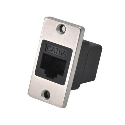 CAT6A RJ45 Dişi Panel Tipi Konnektör - SCAT6A-C - 1
