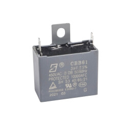 CBB61 3uF 450V Permanent Capacitor Box
