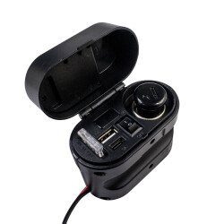 CD-3068 Su Geçirmez Çok Fonksiyonlu USB + Type-C Şarj Cihazı ve Çakmaklık